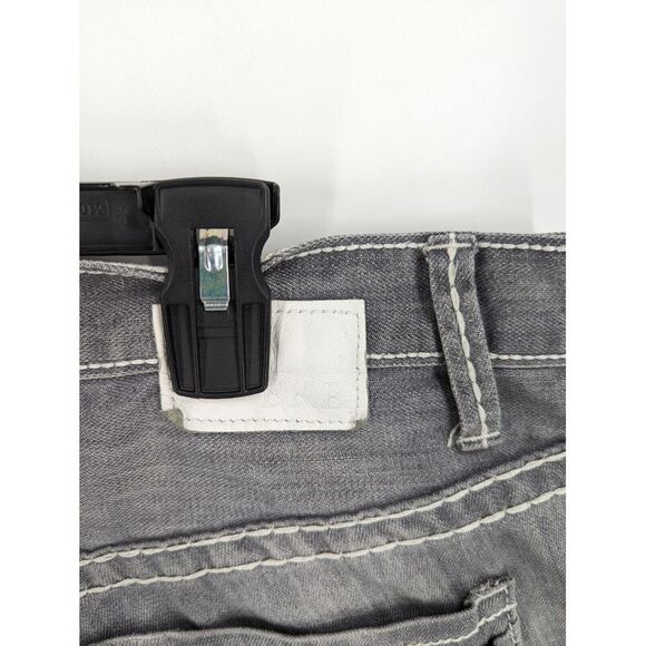 Buckle BKE Derek Men's Gray Regular Medium Wash Flex Denim Jeans, 33 XL, 34" - Picture 10 of 13